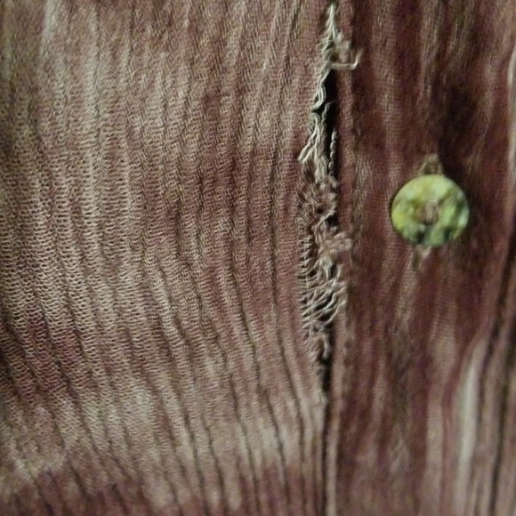 Classy wine white wash button down Jodifil small - Picture 5 of 7